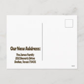 We zijn verhuisd naar Dallas Texas Briefkaart (Achterkant)