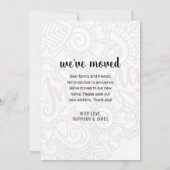 We zijn verhuisd naar de Indiana State Floral Mand Aankondiging (Achterkant)