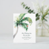 We zijn verhuisd naar de kerstkust aankondigingskaart (Staand voorkant)