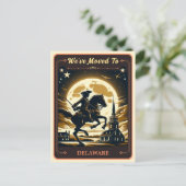 We zijn verhuisd naar Delaware |  BRIEFKAART (Staand voorkant)