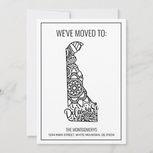We zijn verhuisd naar Delaware State Floral Mandal Aankondiging (Voorkant)