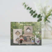 We zijn verhuisd naar een groter huis aankondigingskaart (Staand voorkant)