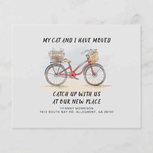 We zijn verhuisd naar een nieuw adres aankondiging (Voorkant)