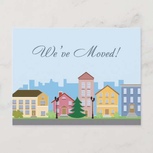 We zijn verhuisd naar een nieuw briefkaart (Voorkant)