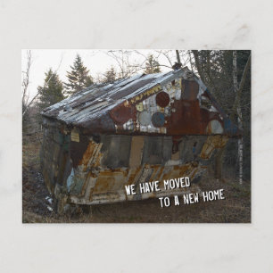 We zijn verhuisd naar een nieuw huis   Ark Aankondigingskaart