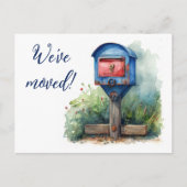 We zijn verhuisd naar een nieuwe brievenbus briefkaart (Voorkant)