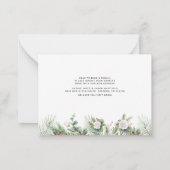 We zijn verhuisd naar Floral Moving Address Notitiekaartje (Achterkant)