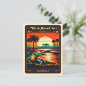 We zijn verhuisd naar Florida |  BRIEFKAART (Staand voorkant)