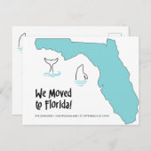 We zijn verhuisd naar Florida Kaart en Dolfijnen N (Voorkant / Achterkant)