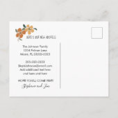 We zijn verhuisd naar Florida New Address Aankondigingskaart (Achterkant)