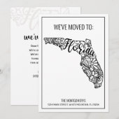 We zijn verhuisd naar Florida State Floral Mandala Aankondiging (Voorkant / Achterkant)