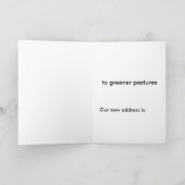 We zijn verhuisd naar groenere weiden aankondiging (Binnen)