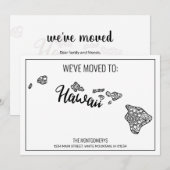 We zijn verhuisd naar Hawaii State Floral Mandala  Aankondiging (Voorkant / Achterkant)