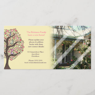 We zijn verhuisd naar huis kennisgeving Foto Card Aankondiging