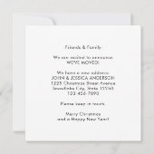 We zijn verhuisd naar huis Sweet Home Wreath Holid Aankondiging (Achterkant)