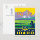 We zijn verhuisd naar Idaho Uitnodiging Briefkaart (Voorkant / Achterkant)
