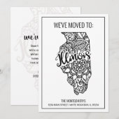 We zijn verhuisd naar Illinois State Floral Mandal Aankondiging (Voorkant / Achterkant)