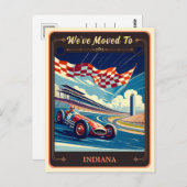 We zijn verhuisd naar Indiana |  BRIEFKAART (Voorkant / Achterkant)