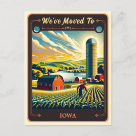 We zijn verhuisd naar Iowa | BRIEFKAART