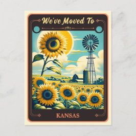 We zijn verhuisd naar Kansas | BRIEFKAART