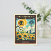 We zijn verhuisd naar Kansas | BRIEFKAART (Staand voorkant)