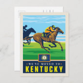 We zijn verhuisd naar Kentucky Uitnodiging Briefkaart (Voorkant / Achterkant)