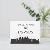We zijn verhuisd naar Las Vegas Briefkaart (Staand voorkant)