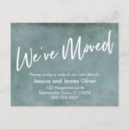 We zijn verhuisd naar Light Blue Grunge aankondigi Kaart