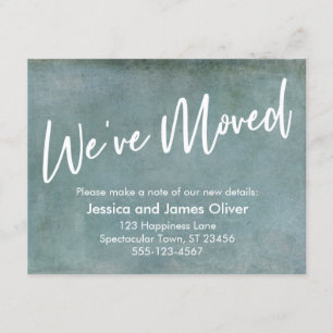 We zijn verhuisd naar Light Blue Grunge aankondigi Kaart