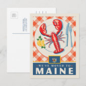 We zijn verhuisd naar Maine Uitnodiging Briefkaart (Voorkant / Achterkant)