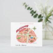 We zijn verhuisd naar McKinney Texas Briefkaart (Staand voorkant)