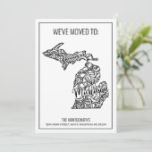 We zijn verhuisd naar Michigan State Floral Mandal Aankondiging (Staand voorkant)