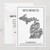 We zijn verhuisd naar Michigan State Floral Mandal Aankondiging (Voorkant / Achterkant)
