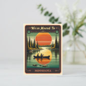 We zijn verhuisd naar Minnesota |  BRIEFKAART (Staand voorkant)