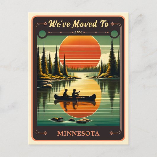 We zijn verhuisd naar Minnesota |  BRIEFKAART (Voorkant)