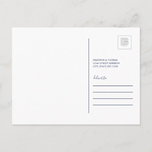 We zijn verhuisd naar Minnesota Uitnodiging Briefkaart (Achterkant)