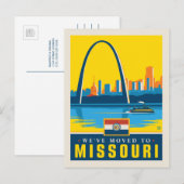 We zijn verhuisd naar Missouri Uitnodiging Briefkaart (Voorkant / Achterkant)