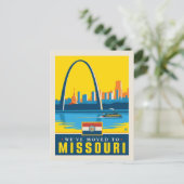 We zijn verhuisd naar Missouri Uitnodiging Briefkaart (Staand voorkant)