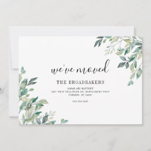 We zijn verhuisd naar modern verhuizen aankondiging