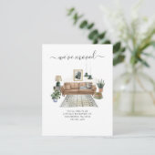 We zijn verhuisd naar Moving Address Announcement (Staand voorkant)