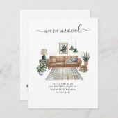 We zijn verhuisd naar Moving Address Announcement (Voorkant / Achterkant)