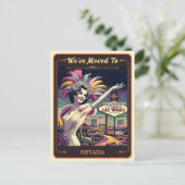 We zijn verhuisd naar Nevada |  BRIEFKAART (Staand voorkant)