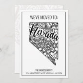 We zijn verhuisd naar Nevada State Floral Mandala  Aankondiging (Voorkant / Achterkant)