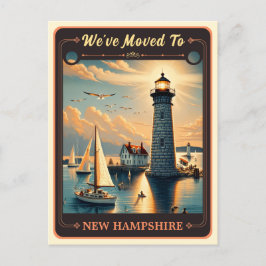 We zijn verhuisd naar New Hampshire | BRIEFKAART