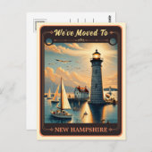 We zijn verhuisd naar New Hampshire |  BRIEFKAART (Voorkant / Achterkant)