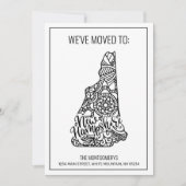 We zijn verhuisd naar New Hampshire State Floral M Aankondiging (Voorkant)