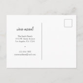 We zijn verhuisd naar New Home Modern Calligraphy Aankondigingskaart (Achterkant)