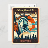 We zijn verhuisd naar New York |  BRIEFKAART (Voorkant / Achterkant)