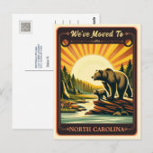 We zijn verhuisd naar North Carolina |  BRIEFKAART (Voorkant / Achterkant)