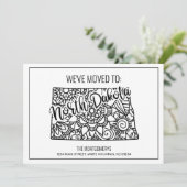 We zijn verhuisd naar North Dakota State Floral Ma Aankondiging (Staand voorkant)